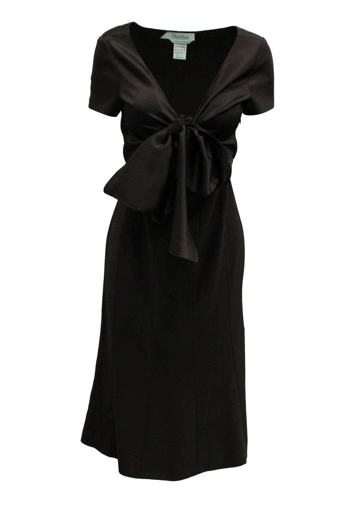 Max Mara Midikleid aus braunem Polyester