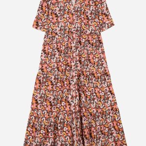 Damen Omanille Hemd Kleid in rosa 7833298010172