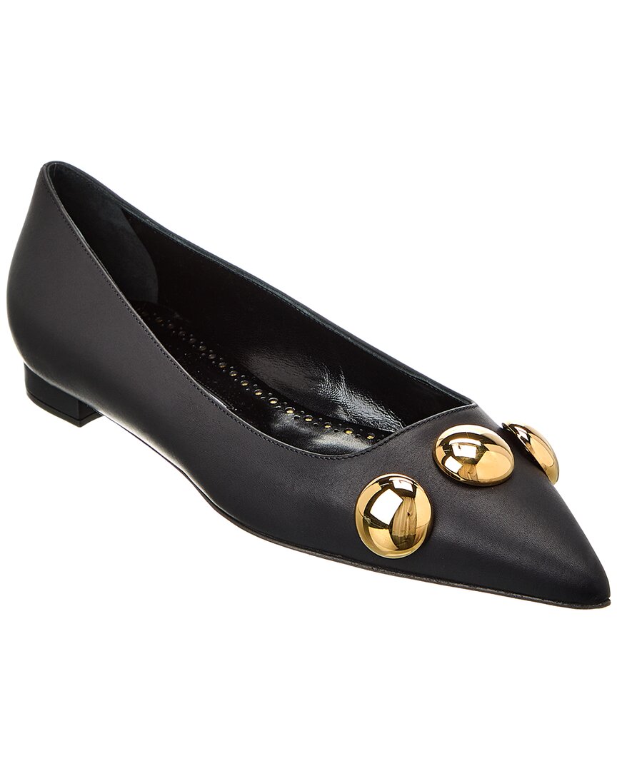 Manolo Blahnik Chappa Leder flach