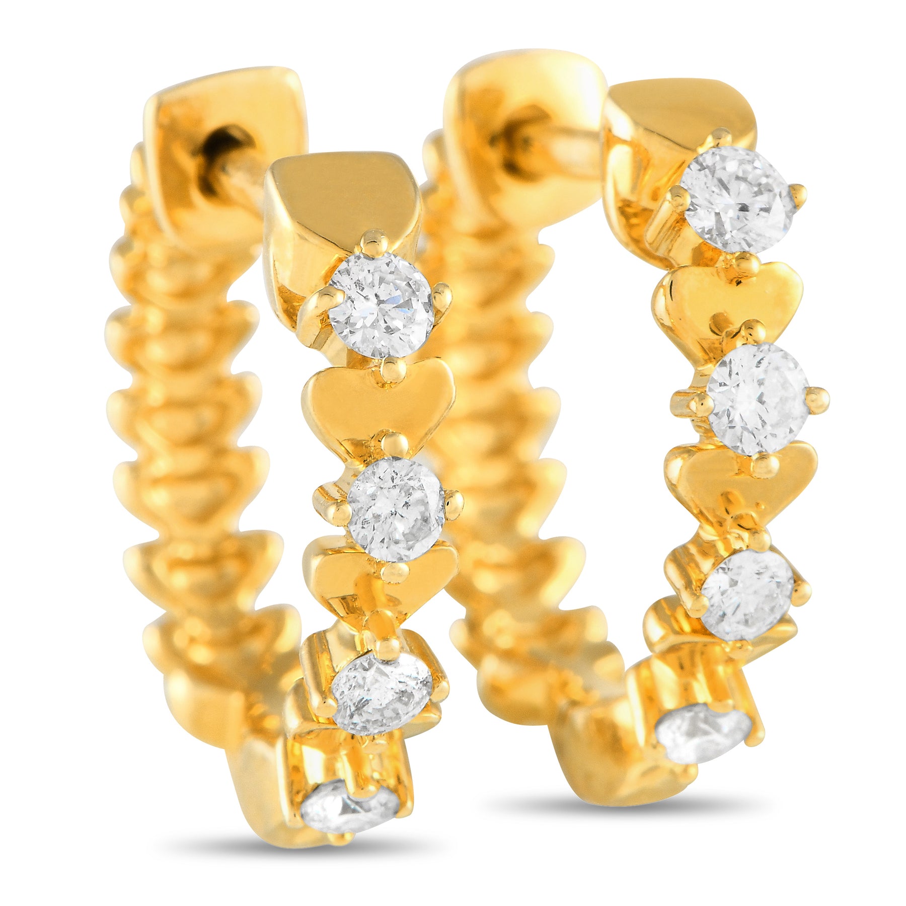 LB Exclusive 14K Gelbgold 0,25ct Diamant Creolen ER28198