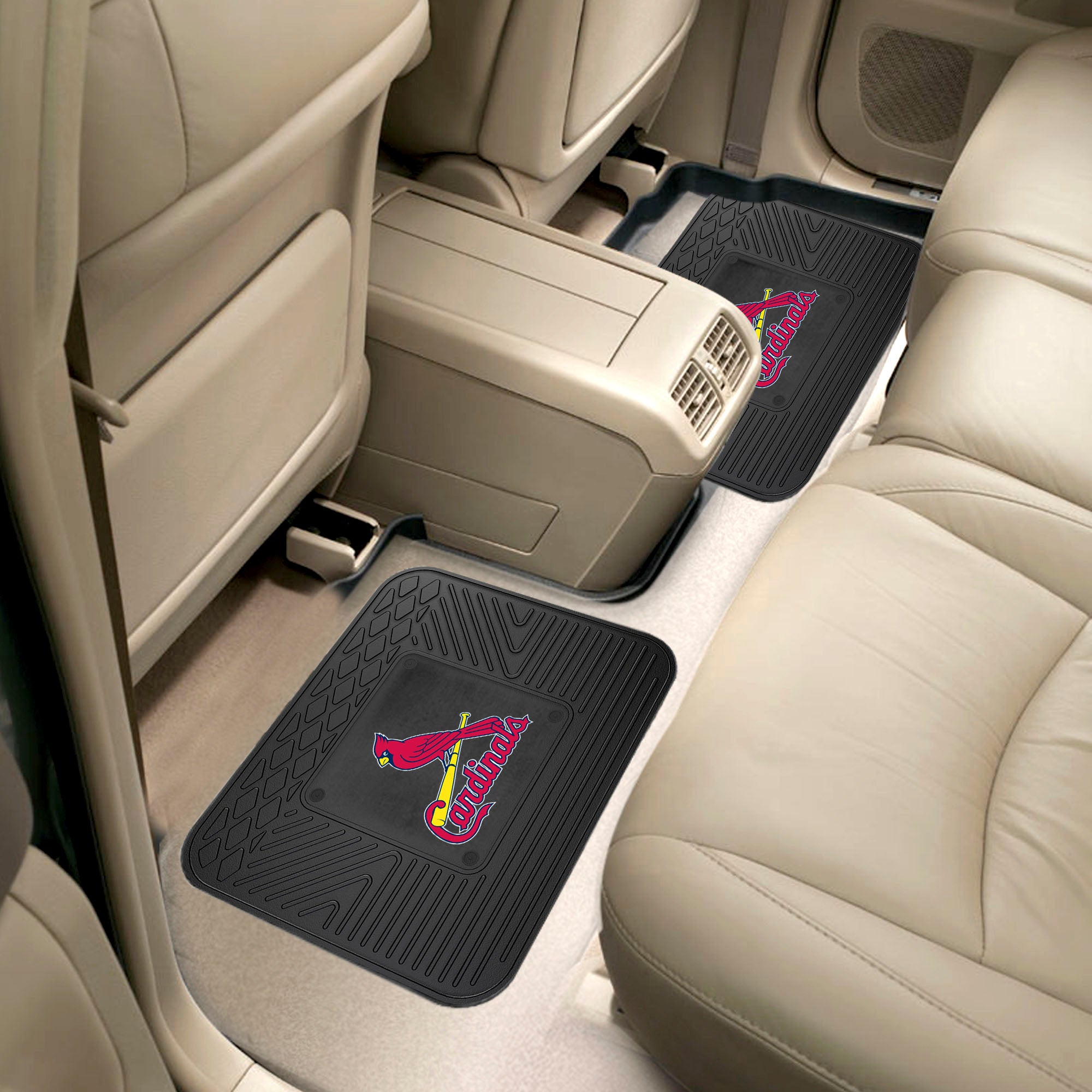 Fanmats St. Louis Cardinals Rücksitz Auto Utility Matten – 2 Stück Set