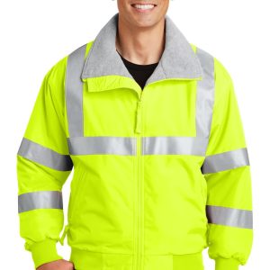 Port Authority Herren verbesserte Sichtbarkeit Herausforderer Jacke mit reflektierenden Taping. SRJ754