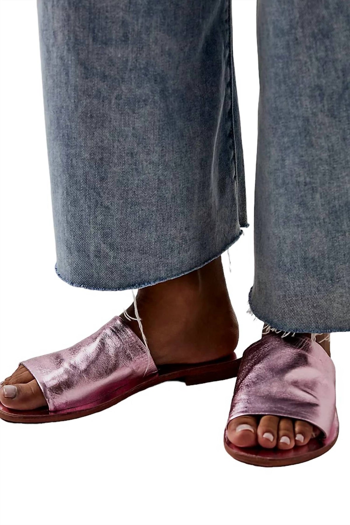 Vicente Slide Sandalen für Damen in Metallic Rosa