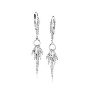 Ross-Simons Ohrringe mit Diamanten in Sterling Silber