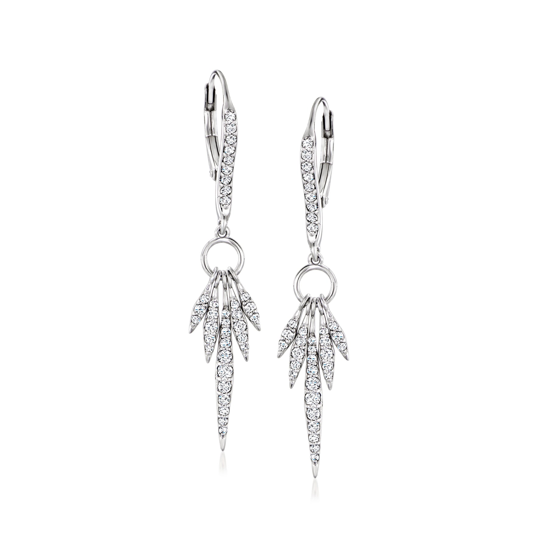 Ross-Simons Ohrringe mit Diamanten in Sterling Silber