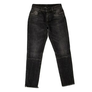 Unravel Project Moonwash hohe taillierte Jeanshose – schwarz