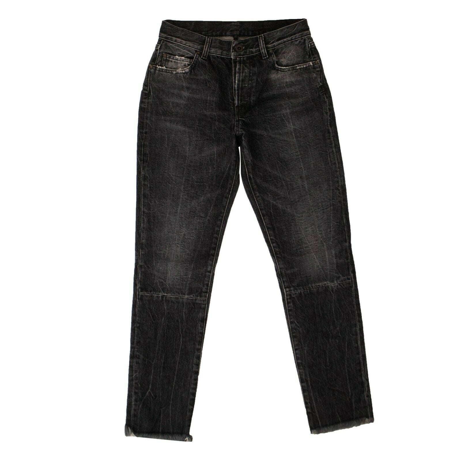 Unravel Project Moonwash High Waisted Jeans Hose – Schwarz