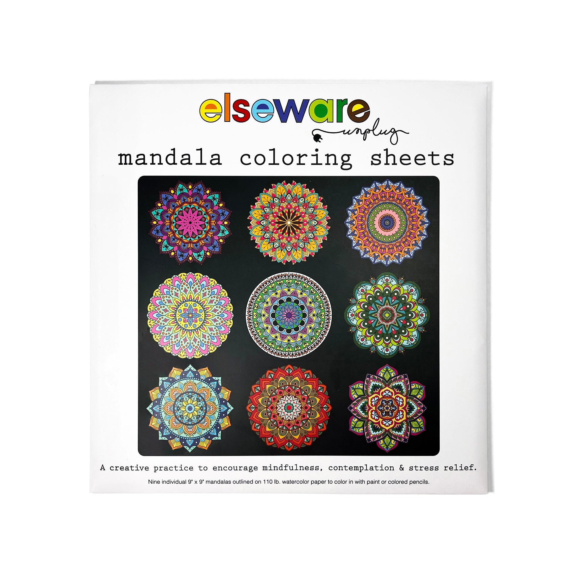 Mandala Malvorlagen – Deluxe 110lb Papier