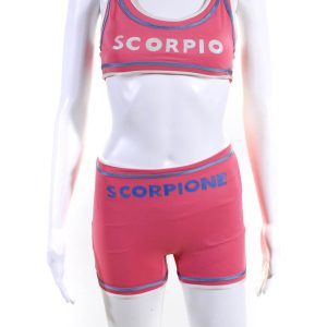 Fendi Damen Zweiteilige Astrologie Bikini Badeanzug Rot