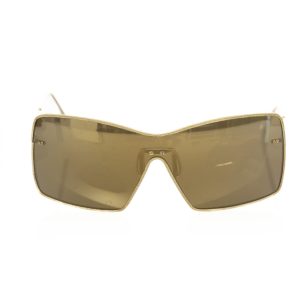 Frankie Morello Elegant Metallic Schild Damen Sonnenbrille