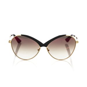 Frankie Morello Chic Butterfly-Shaped Sonnenbrille in glänzenden Damen