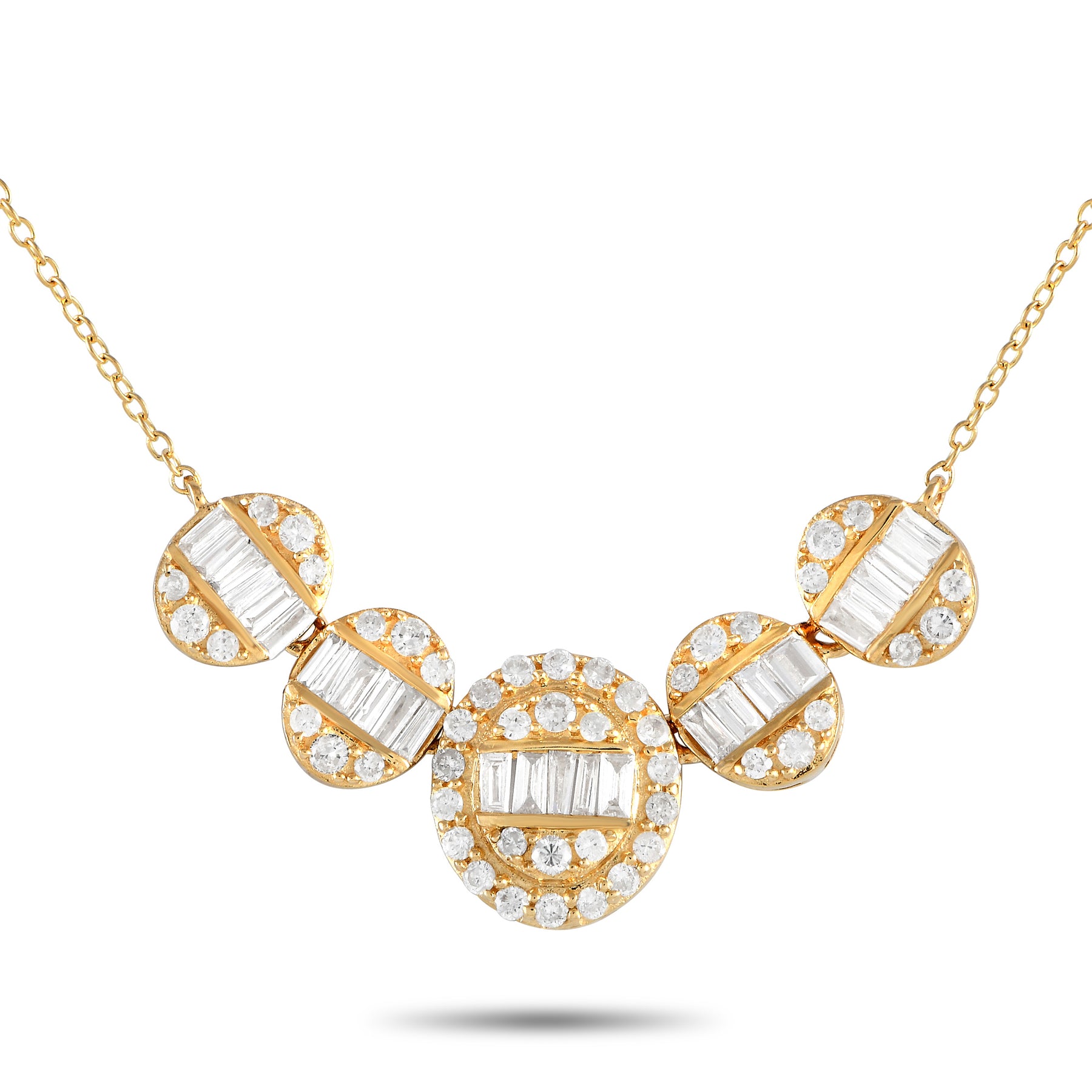 LB Exclusive 14K Gelbgold 0.60ct Diamant Halskette PN14836