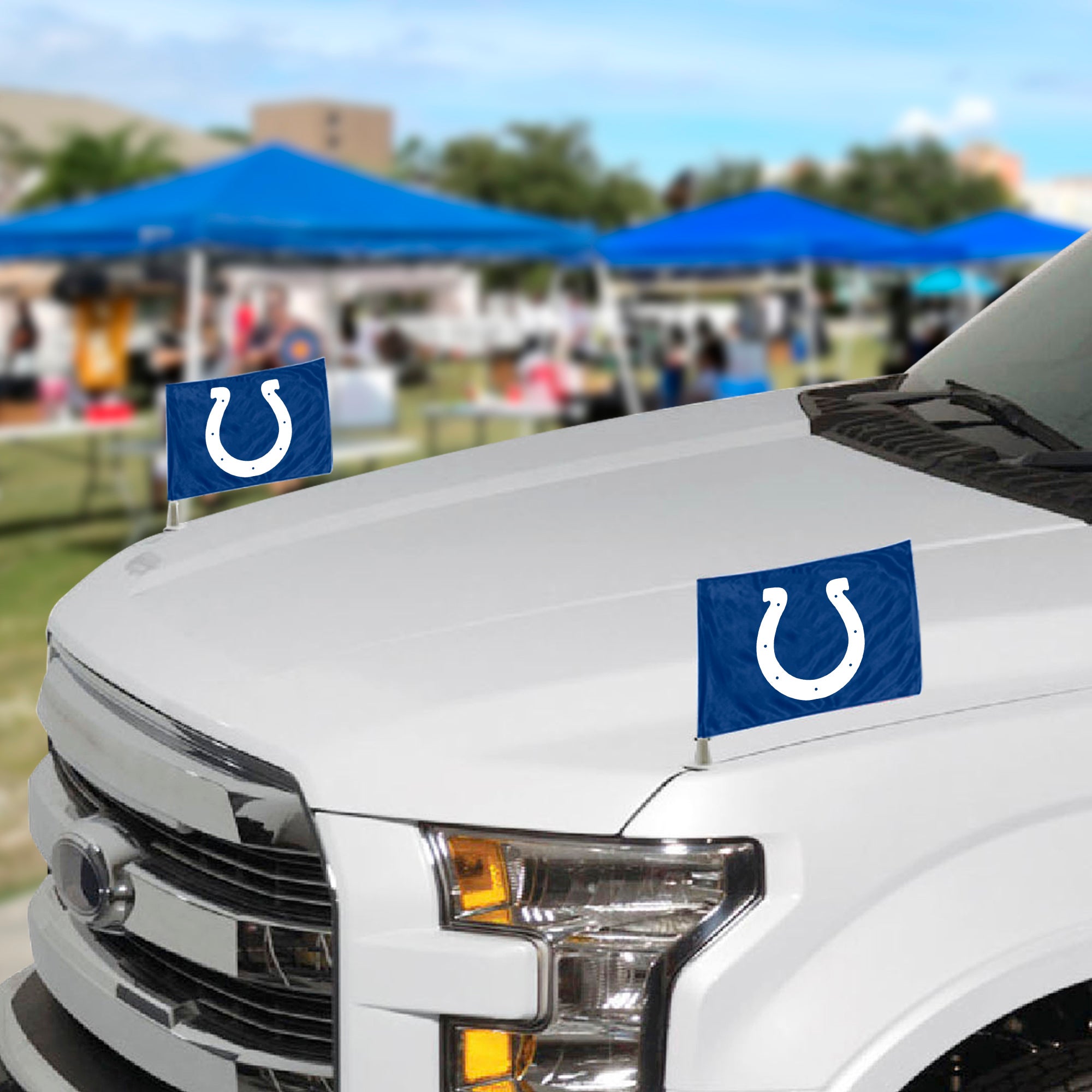 Fanmats Indianapolis Colts Ambassador Autoflaggen - 2 Packung Mini Autoflaggen, 4 "X 6"