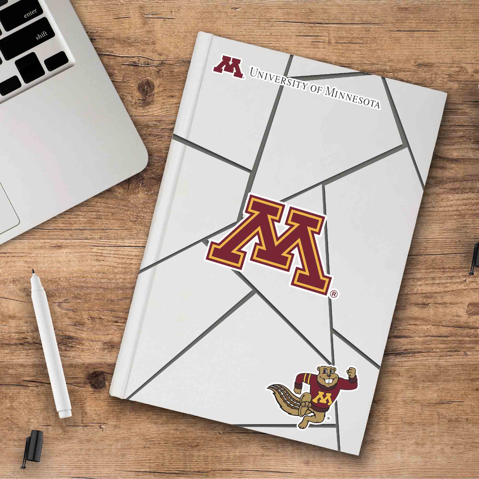 Fanmats Minnesota Golden Gophers 3 Stück Aufkleber Set