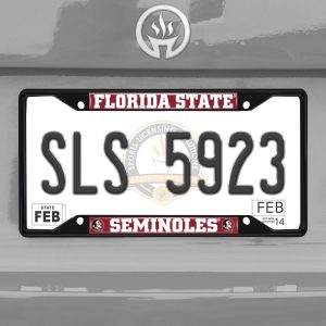 Fanmats Florida State Seminoles Metal License Plate Frame Schwarzer Abgang