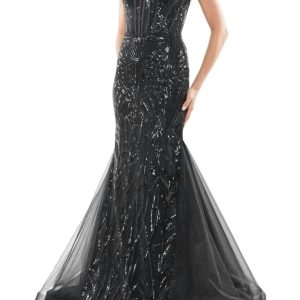 Sweetheart Neckline Prom Kleid in schwarz 7833312395324