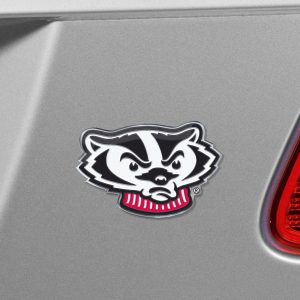 Fanmats Wisconsin Badgers Heavy Duty Aluminium geprägte Farbe Emblem – Alternative