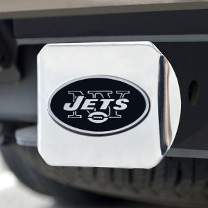Fanmats New York Jets Chrom Metall Anhänglichkeit Abdeckung mit Chrom Metall 3D Emblem