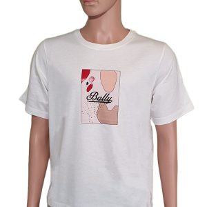 Bally 6301239 Unisex weiß 100% Baumwolle Logo T-Shirt 7705987448892