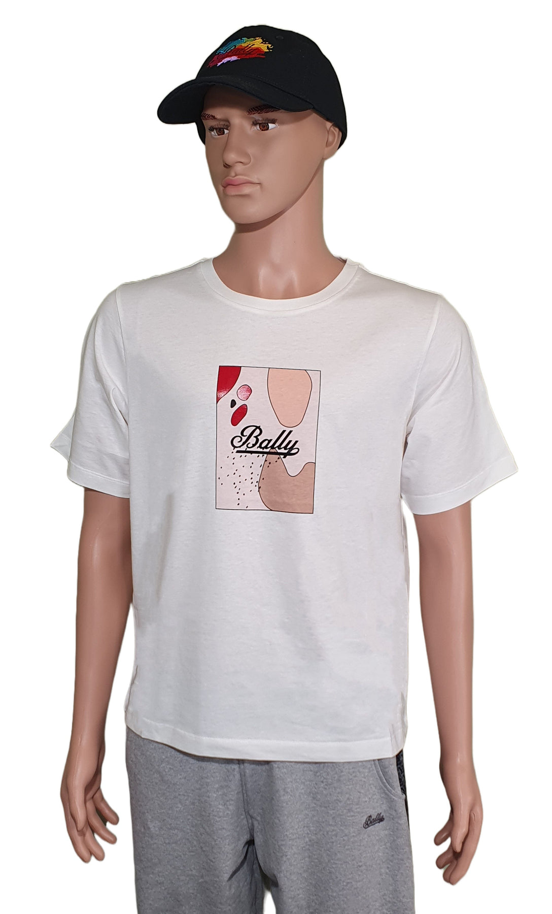 Bally 6301239 Unisex Weiß T-Shirt aus 100% Baumwolle mit Logo