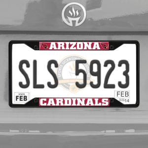 Fanmats Arizona Cardinals Metall Nummernschild Rahmen schwarz Finish