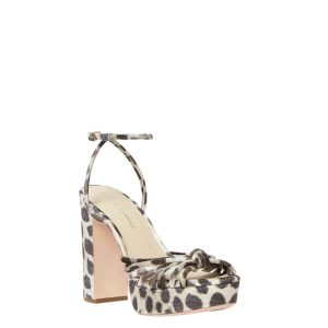 Rivka Knot Platform Sandale im Leoparden 7705992986684