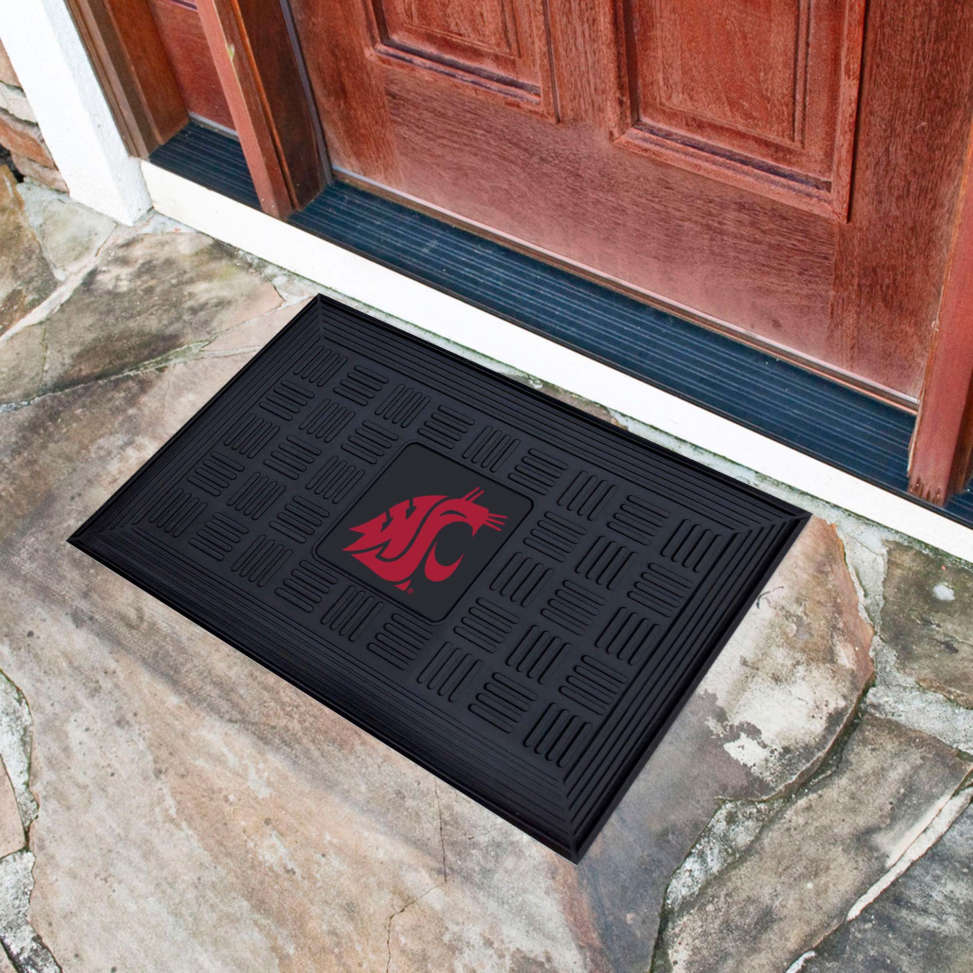 Fanmats Washington State Cougars Heavy Duty Vinyl Medallion Türmatte - 19,5 "x 31"