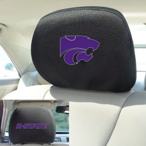 Fanmats Kansas State Wildcats bestickte Kopfstütze Abdeckung Set – 2 Stück