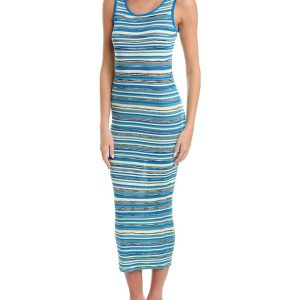 M Missoni gerippte Strick Maxikleid