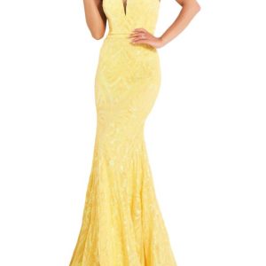 Strapless Sweetheart Prom Kleid in gelb 7833316163644