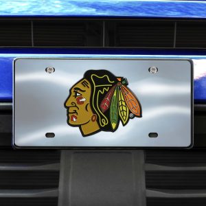 Fanmats Chicago Blackhawks 3D Edelstahl Nummernschild