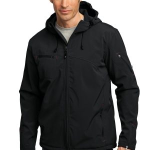 Port Authority Herren texturierte Kapuze weiche Shell Jacke. J706