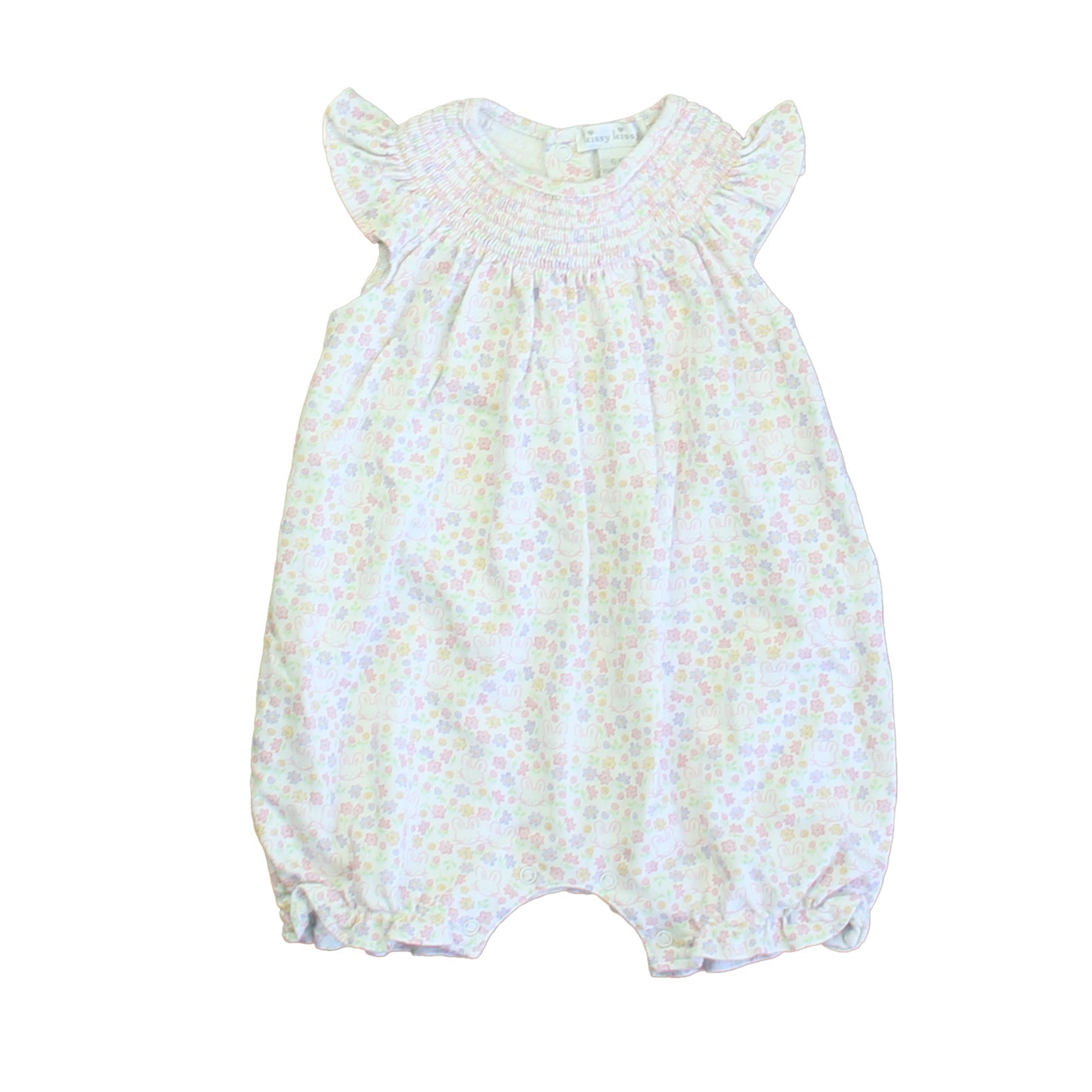 Kissy Kissy Mädchen Weiß – Rosa – Violett Bunnies Strampler