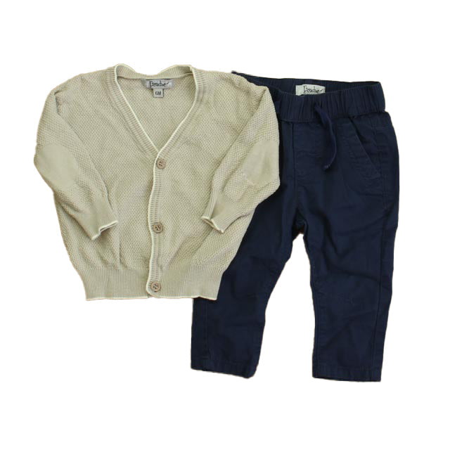 Frenchie Jungen Elfenbein – Dunkelblau Kleidungssets