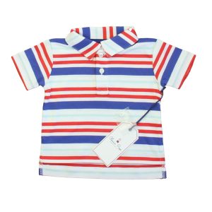 Classic Prep Jungen bittersüße Mehrstreifen Polo Shirt Größe: 6-9 Monate 7805895180348