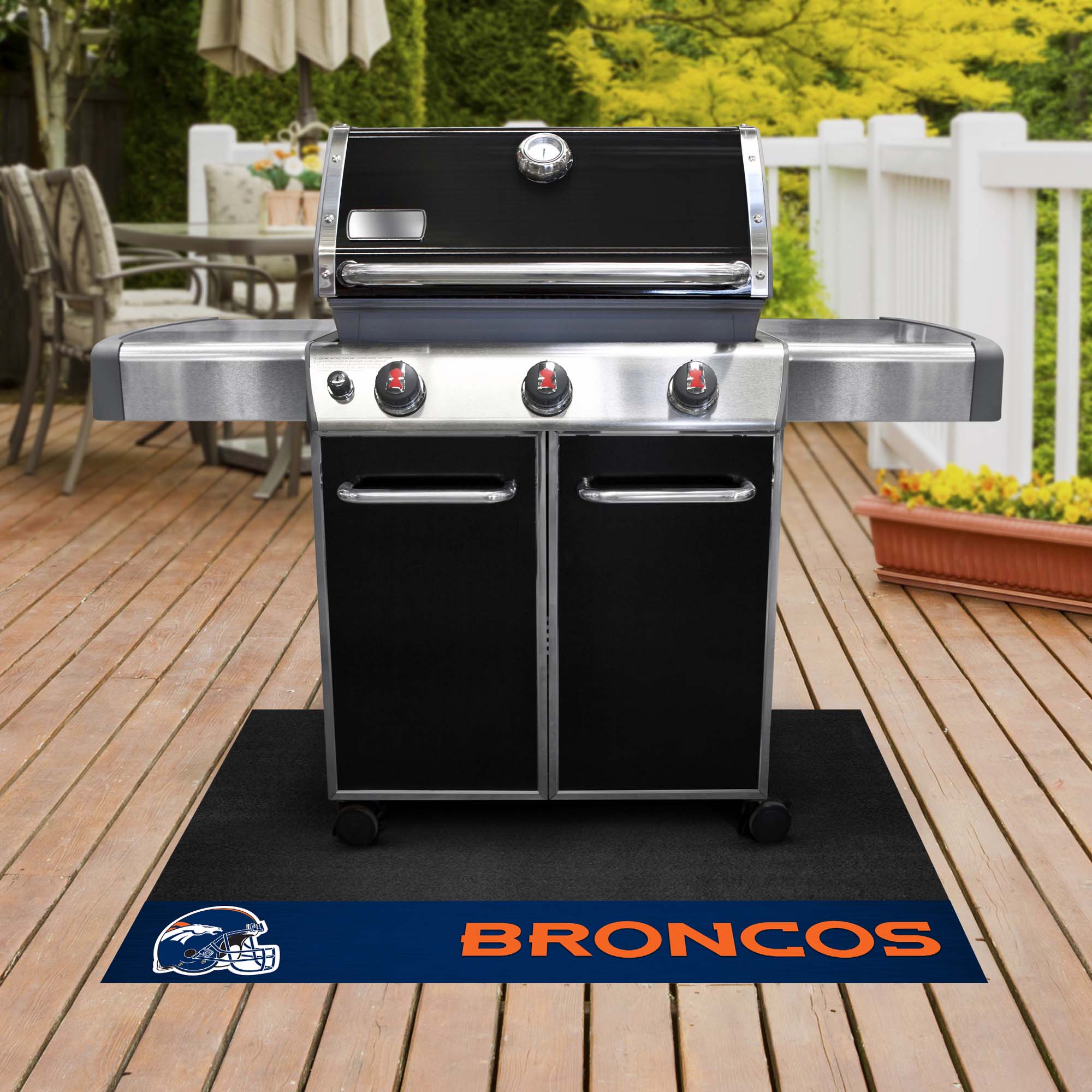 Fanmats Denver Broncos Vinyl Grillmatte – 26′′ x 42′′