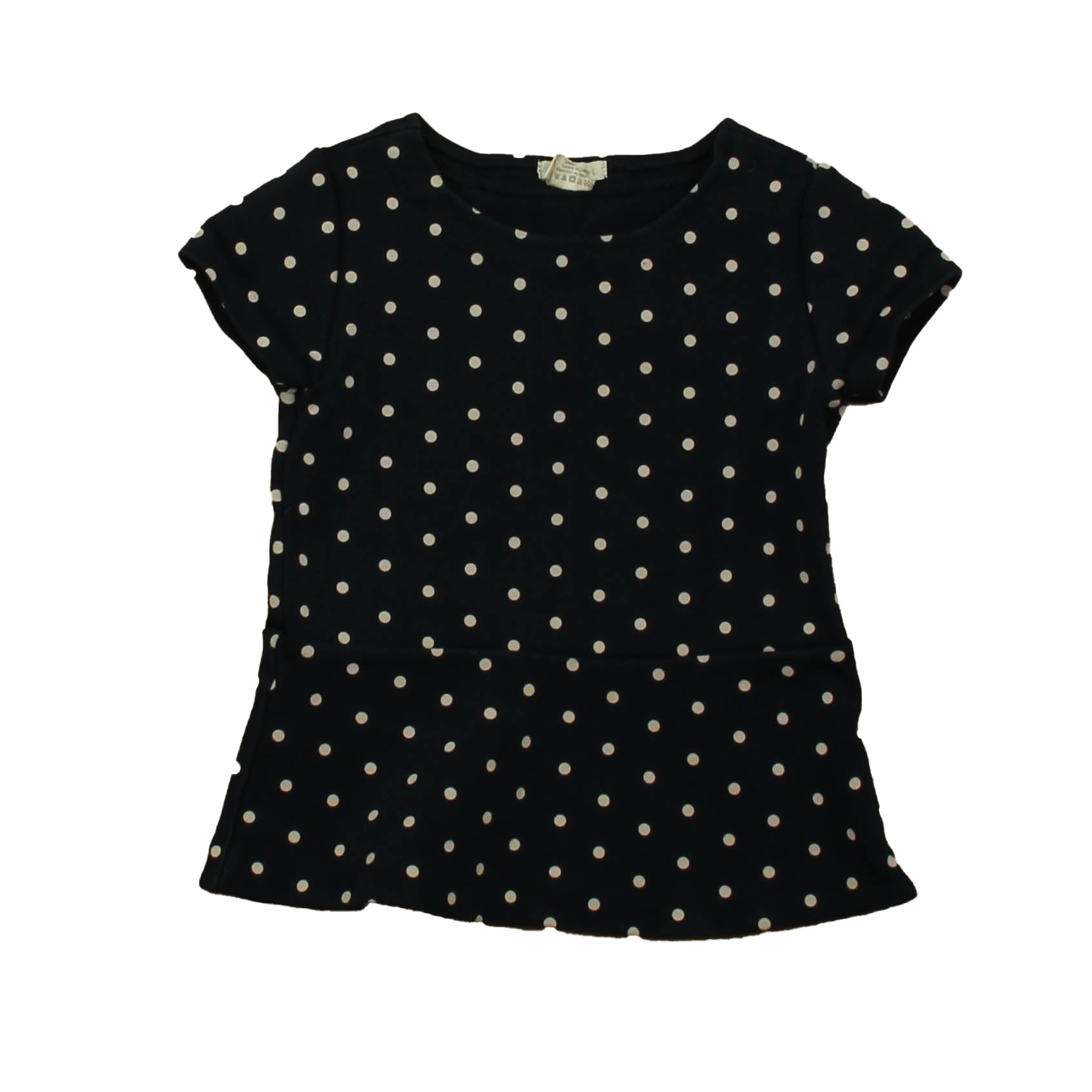 Crewcuts Jungen Marine Polka Dots Kurzarm-Hemd