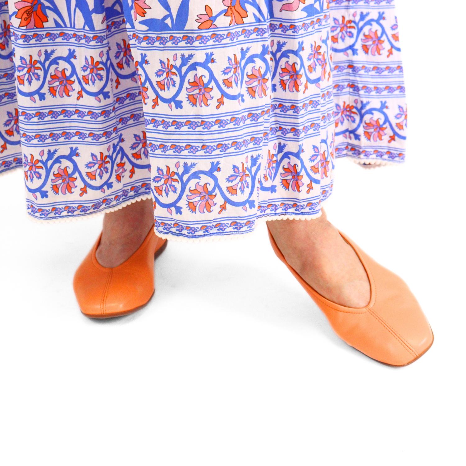 Damen Ballett Flache Schuhe in Sauvage Aprikose