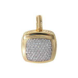 David Yurman Albion Diamant Enhancer Anhänger aus 18 Karat Gelbgold 1.68 CTW