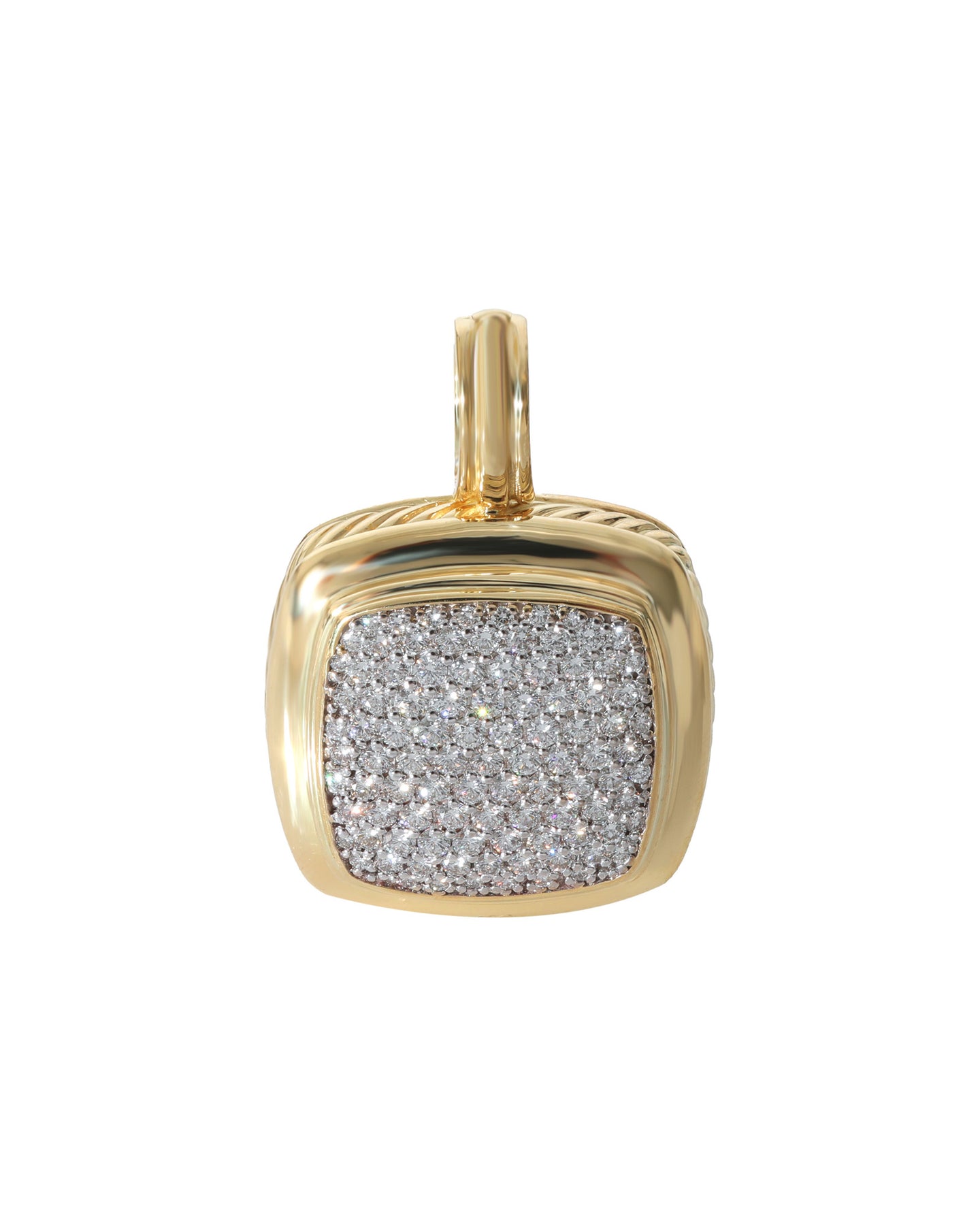 David Yurman Albion Diamant Enhancer Anhänger aus 18 Karat Gelbgold 1.68 CTW