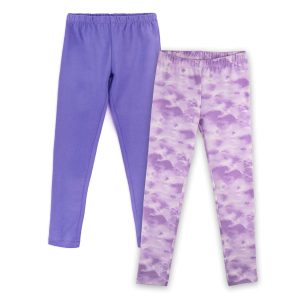 Mightly Mädchen lila & lila Wolke Leggings 7805883416636
