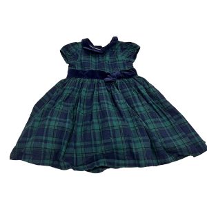 Heirloom Mädchen grün-Marine Kleid 7805842653244