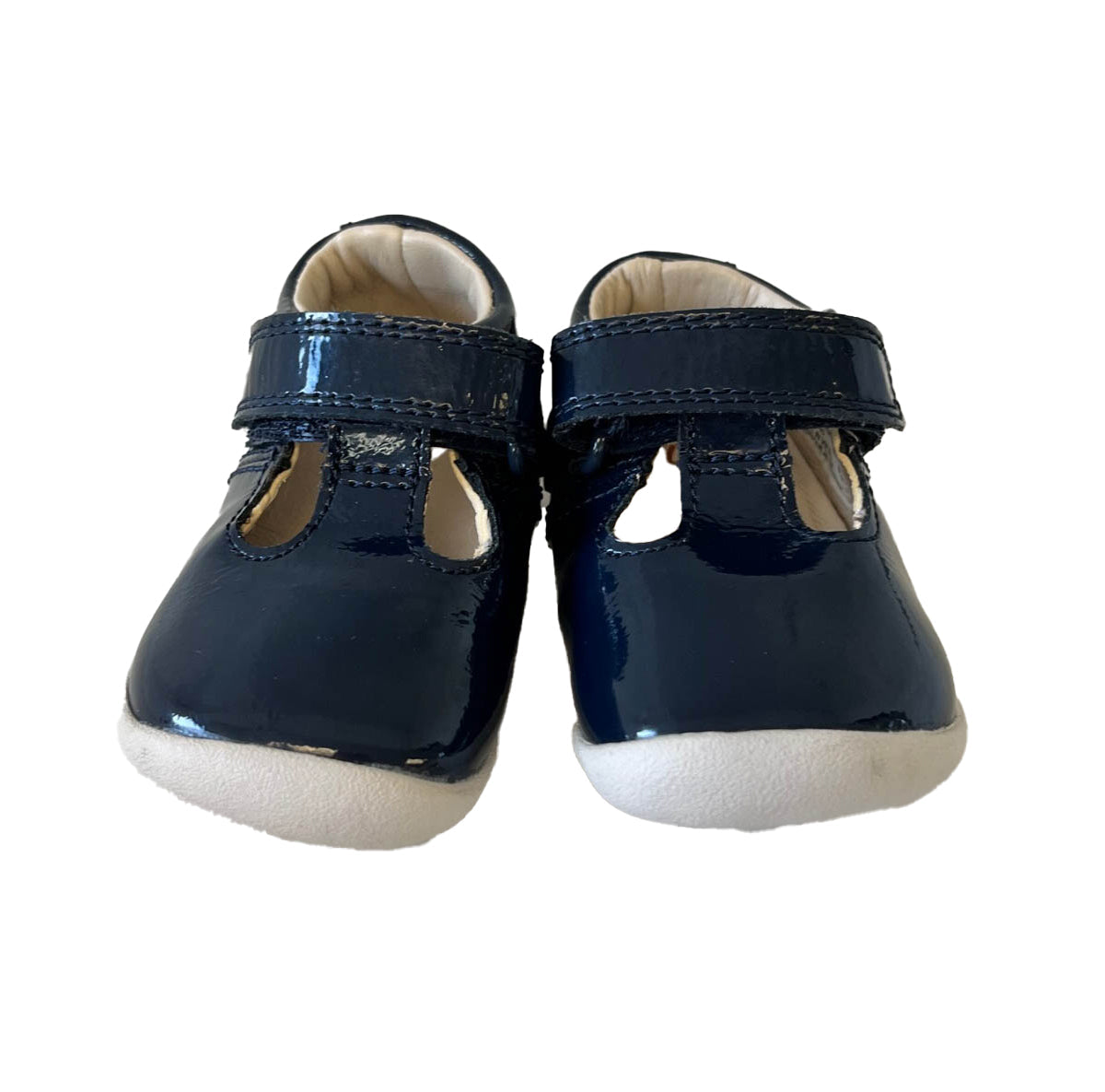 Clarks Mädchen Blau Lack Schuhe