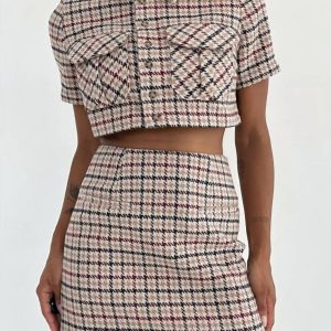 Coco Top in Newbury Plaid Tweed