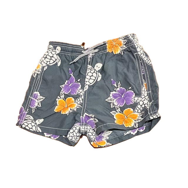 Vilebrequin Kinder Jungen Grau mit Blumenmuster Trunks
