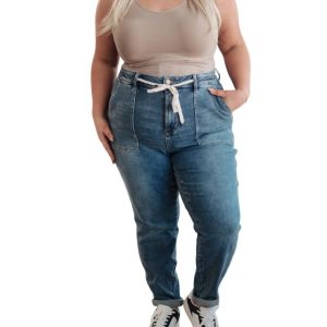Pull On Denim Jogger in mittlerer Waschung 7706021625916