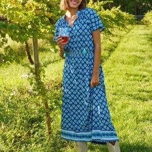 Kiawah Island Mütze Ärmel Maxikleid