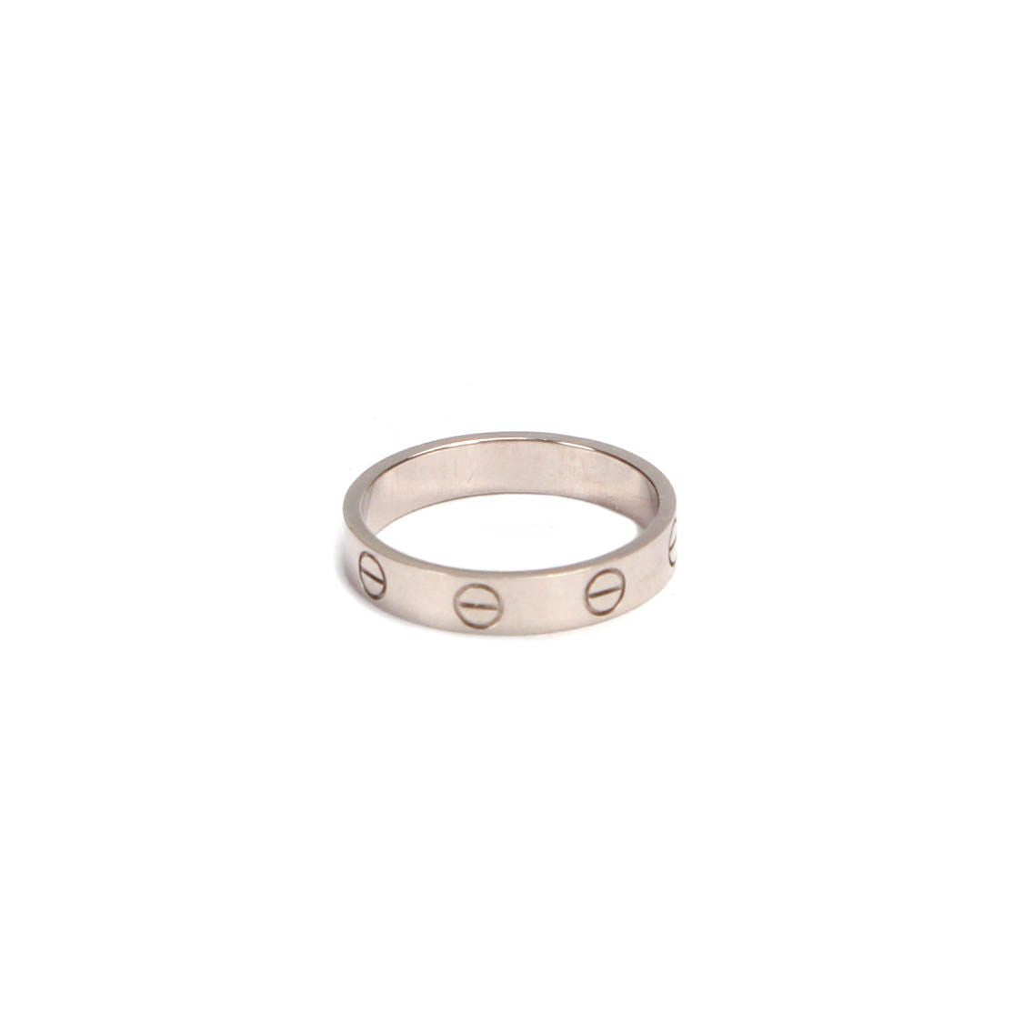 Cartier 18 Karat Weißgold Love Ring in Silber 18 Karat Weißgold