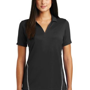 Sport-Tek Damen Contrast PosiCharge Tough Polo. LST620