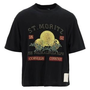 Bally 6302918 Herren schwarz st. mortz 100% Baumwolle T-Shirt 7706080837692